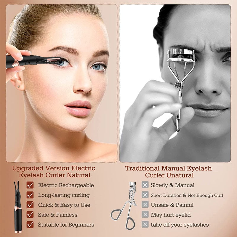 🔥🎅EARLY CHRISTMAS SALE -50% OFF 🎄2025 Rechargeable Heated Eyelash Curler for Quick Heating Curling