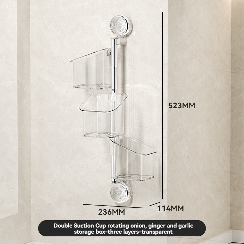 🔥 2025 Hot Sale 50% OFF🔥Perforated suction cup spice storage rack
