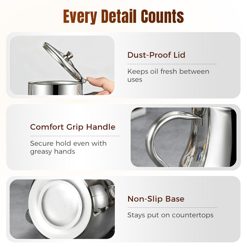 💥Hot sale 50% discount💥Stainless Steel Oil Filter Pot