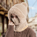 👛 50% OFF NOW! 💖Women's Winter One-Piece Knitted Beanie Scarf Mask