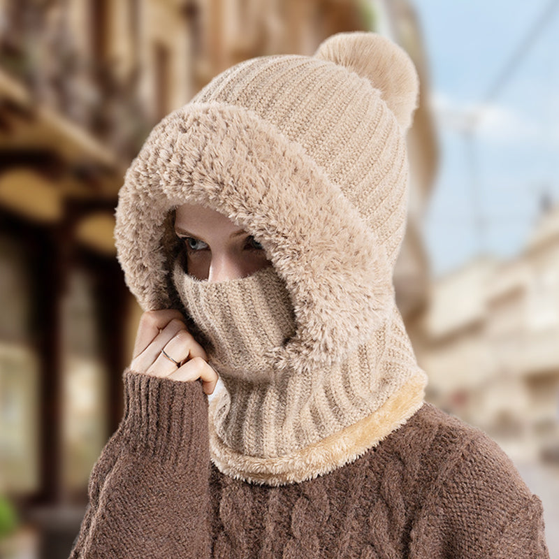 👛 50% OFF NOW! 💖Women's Winter One-Piece Knitted Beanie Scarf Mask