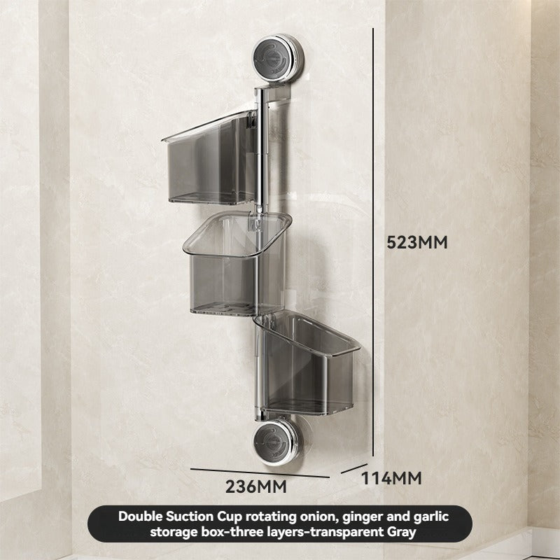 🔥 2025 Hot Sale 50% OFF🔥Perforated suction cup spice storage rack