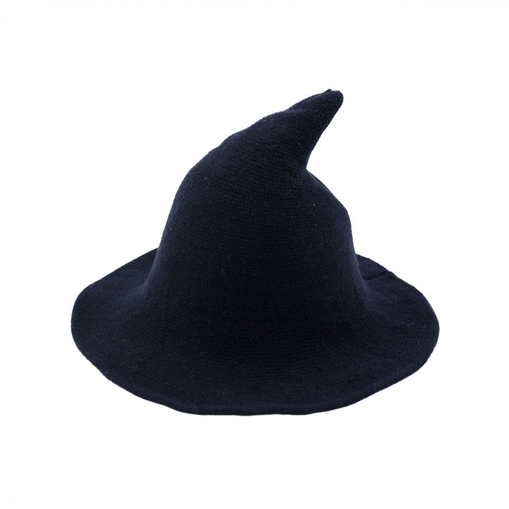 🔥Last Day 50% OFF👻Women Gothic Knitting Black Wizard Hat