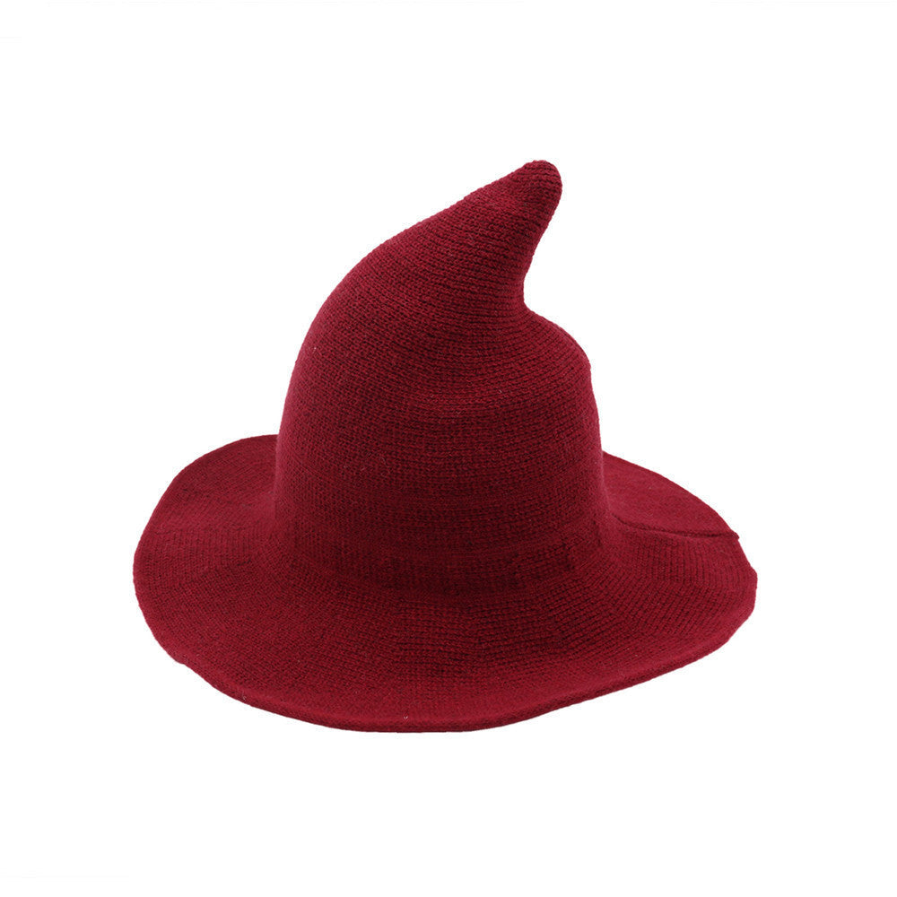 🔥Last Day 50% OFF👻Women Gothic Knitting Black Wizard Hat