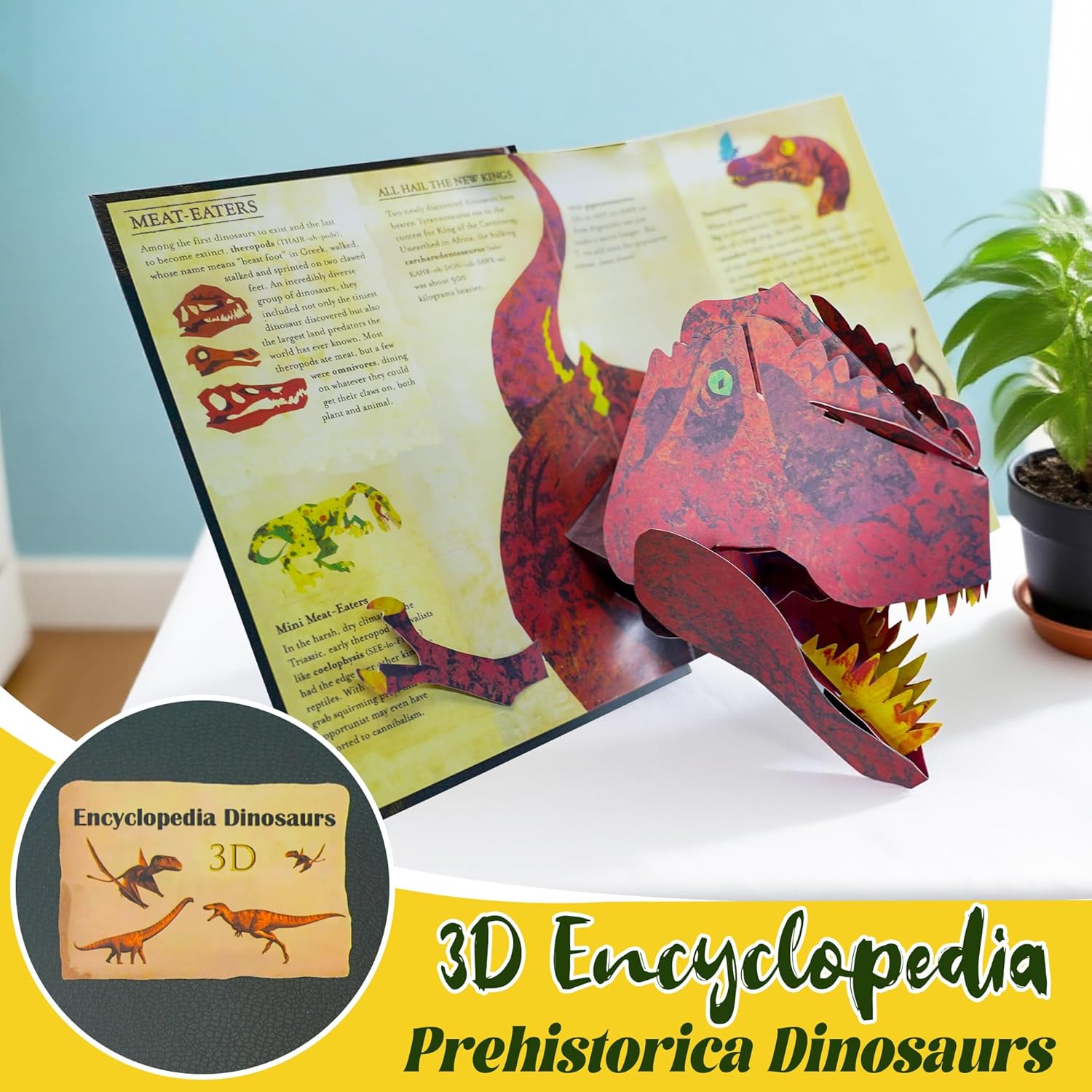 🔥FREE SHOPPING🔥 🦖3D Encyclopedia Prehistorica Dinosaurs-Ignite Kids' Intellectual Enlightenment Journey! 📚