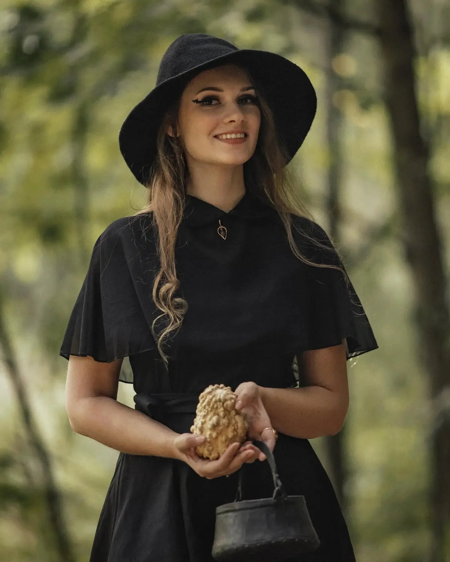 🔥Last Day 50% OFF👻Women Gothic Knitting Black Wizard Hat