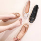 👠Female Soft Bottom Hollow Leather Flat Shoes（50% OFF）