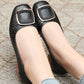 👠Female Soft Bottom Hollow Leather Flat Shoes（50% OFF）