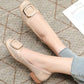 👠Female Soft Bottom Hollow Leather Flat Shoes（50% OFF）