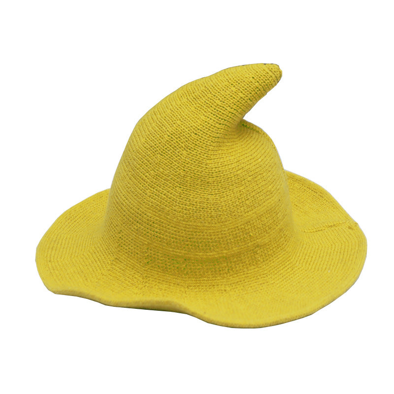 🔥Last Day 50% OFF👻Women Gothic Knitting Black Wizard Hat