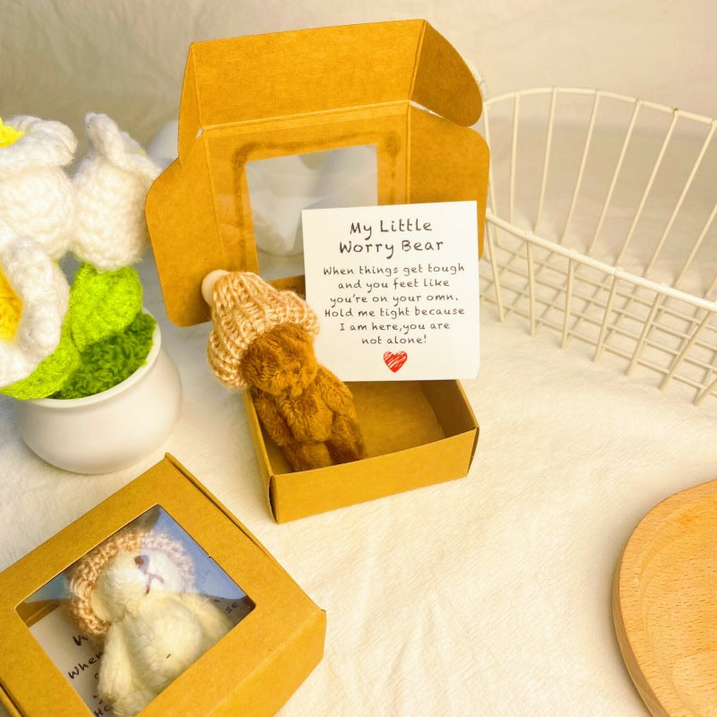 💖🎁Handmade Mini Plush Teddy Bear in Box🧸