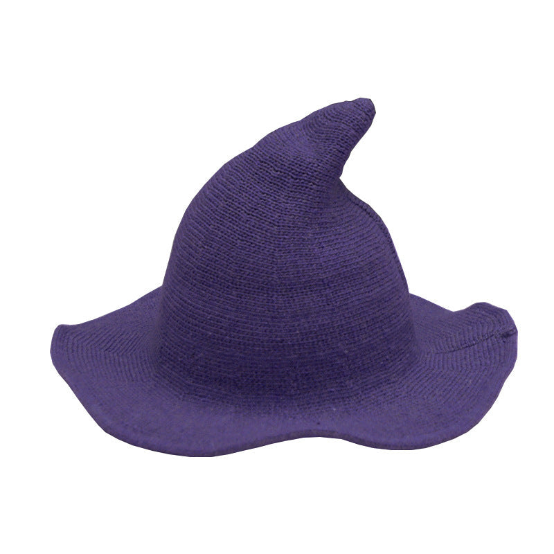 🔥Last Day 50% OFF👻Women Gothic Knitting Black Wizard Hat