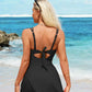 🎁Last Day Promotion 60% OFF🔥🌟Deep V Knot Detail Skirted Swimsuit