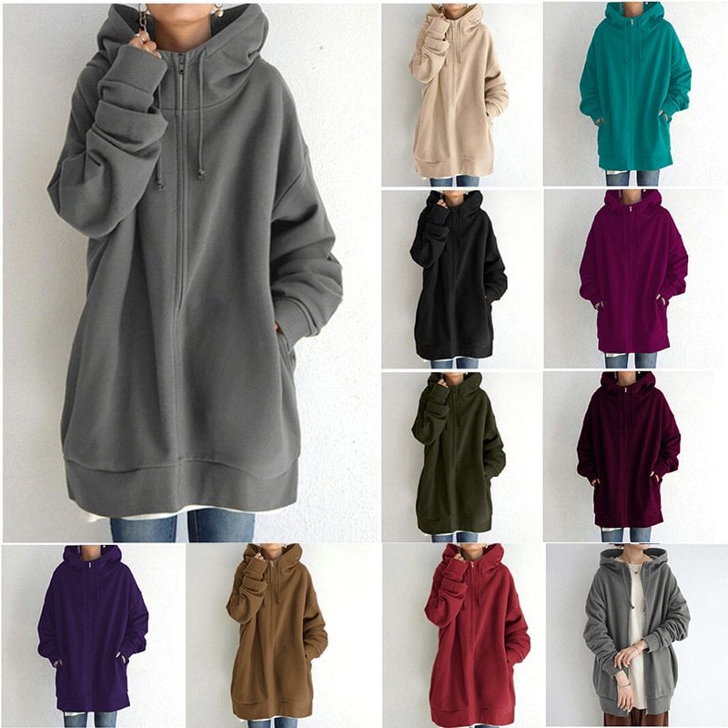 50% OFF🌷Women's Autumn/Winter Zipper Hooded Sweater