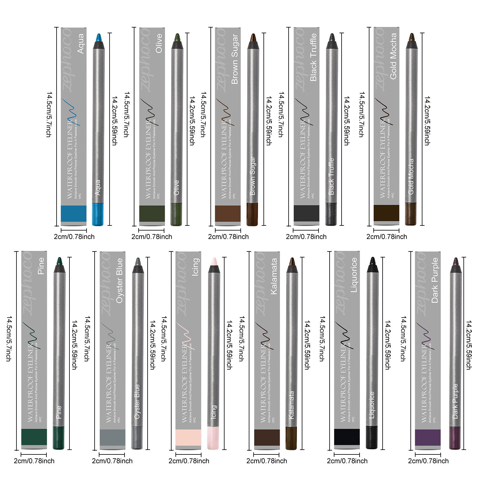🌟 【24H Lock】1440-Minute Smudge-Proof Eyeliner| Precision Define, All-Day Stay, Transfer-Resistant Makeup Duo 🌟