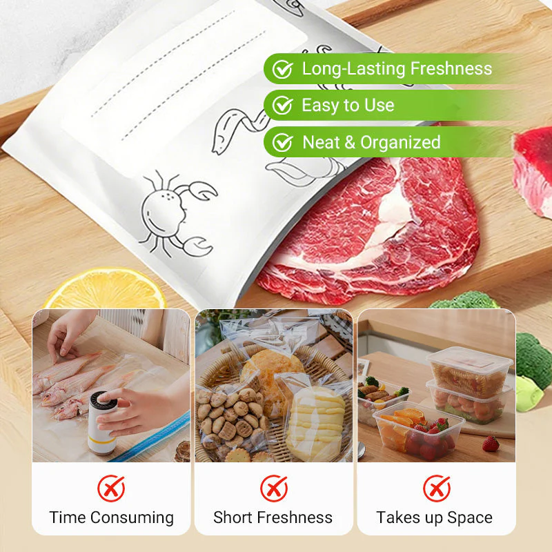 🍗50% off, while stocks last!🥦Reusable Aluminum Foil Sealable Storage Bags