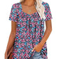 🌸Summer Specials💗Women's Summer Pleated Printed Short-Sleeves