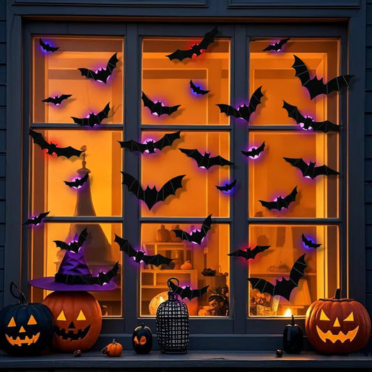 🎃👻LAST DAY PROMOTION - 50%OFF💜🦇Halloween 3D Lighted Bats