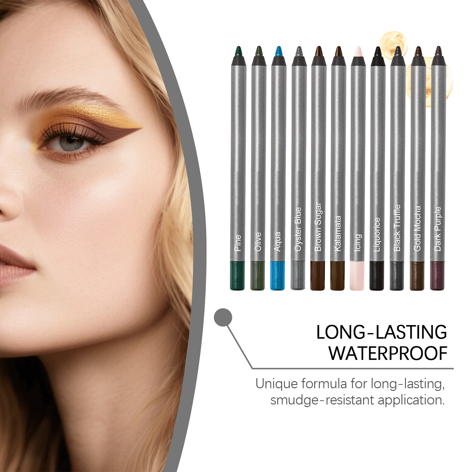 🌟 【24H Lock】1440-Minute Smudge-Proof Eyeliner| Precision Define, All-Day Stay, Transfer-Resistant Makeup Duo 🌟