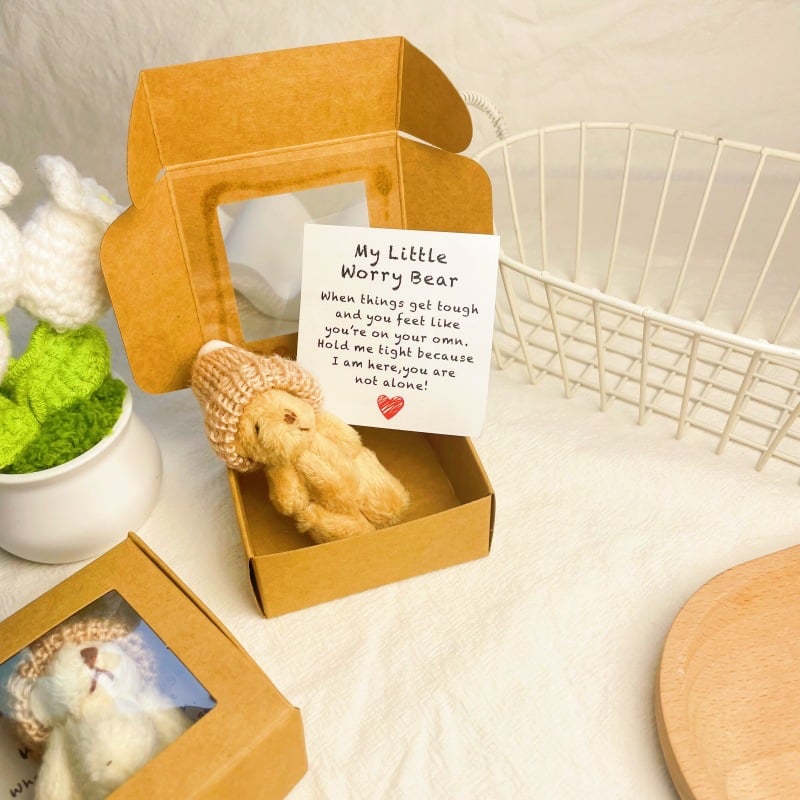 💖🎁Handmade Mini Plush Teddy Bear in Box🧸