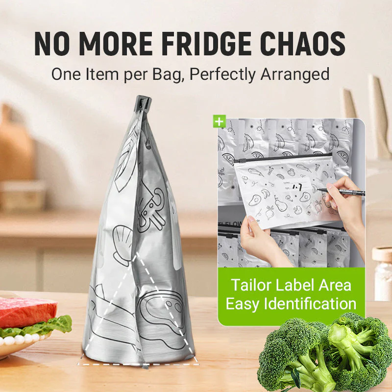 🍗50% off, while stocks last!🥦Reusable Aluminum Foil Sealable Storage Bags