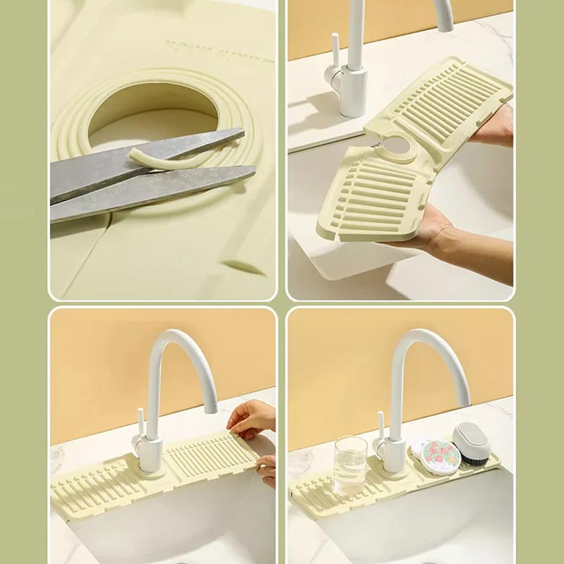 🎉🎉FREE SHOPPING🎉🎉🔥BUY 1 GET 1 FREE🔥 Faucet Splash Guard Draining Tray Mat