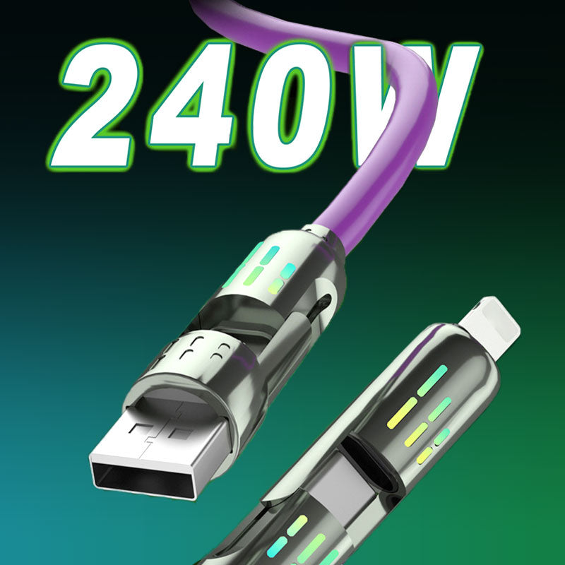 🎁Kaufen Sie 2 und erhalten Sie 1 gratis📲240W⚡ 4-in-1 USB-Kabel