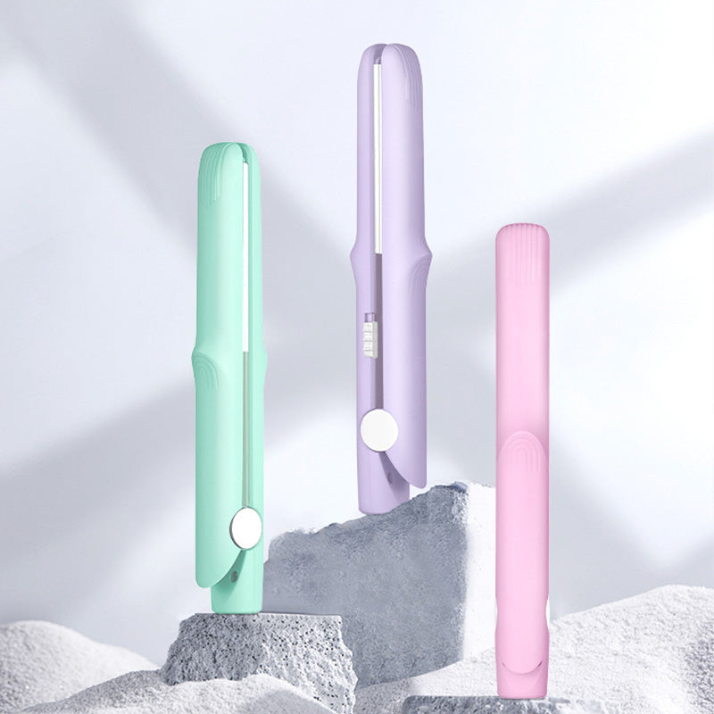 🔥Limited stock available 50% OFF🔥2-in-1 Mini Curling Wand & Flat Iron Hair Straightener