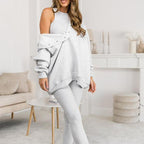 👚 50% OFF  Vest + Hoodie+ Pants💜 Hooded Sweatshirt Suit - Ultra-Soft Fabric with Relaxed Fit for Lounge or Sportswear, Quick-Dry & Comfortable 🏃‍♀️📦