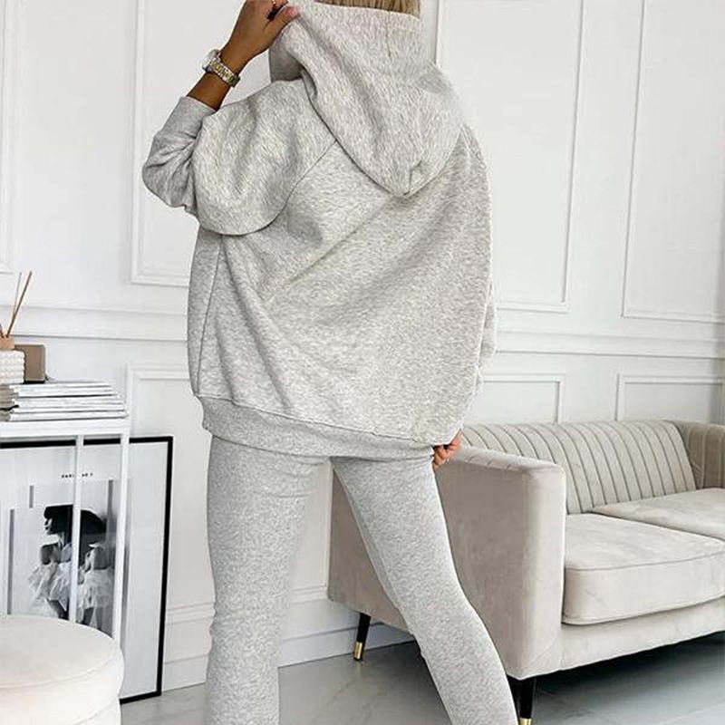 👚 50% OFF  Vest + Hoodie+ Pants💜 Hooded Sweatshirt Suit - Ultra-Soft Fabric with Relaxed Fit for Lounge or Sportswear, Quick-Dry & Comfortable 🏃‍♀️📦