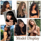 💁‍♀️ Natural Hair Toppers with Bangs – Undetectable Volume & Style! ✨👩🦰