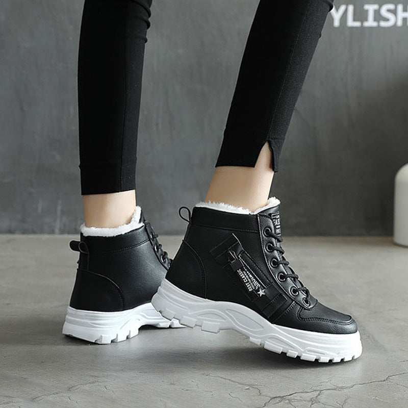 🔥 LAST DAY PROMOTION - 50%OFF 🔥Women's Waterproof Lace-Up Warm Ankle Boots