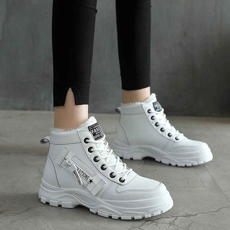 🔥 LAST DAY PROMOTION - 50%OFF 🔥Women's Waterproof Lace-Up Warm Ankle Boots