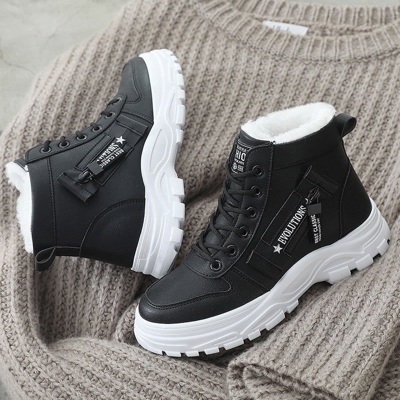 🔥 LAST DAY PROMOTION - 50%OFF 🔥Women's Waterproof Lace-Up Warm Ankle Boots