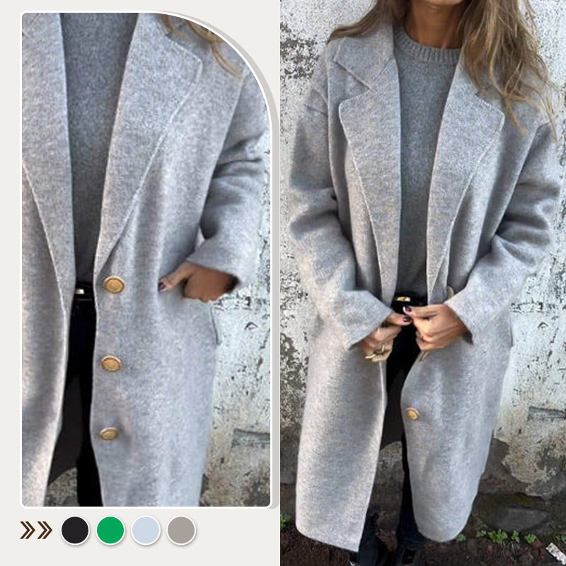 🔥50% off, while stocks last! 🎉Women's Long-sleeve Tweed Lapel Coat