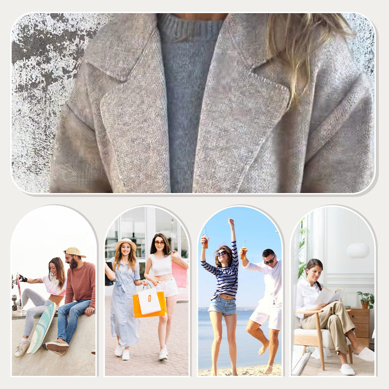 🔥50% off, while stocks last! 🎉Women's Long-sleeve Tweed Lapel Coat
