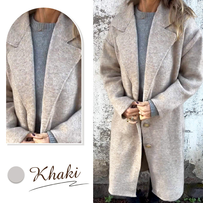🔥50% off, while stocks last! 🎉Women's Long-sleeve Tweed Lapel Coat