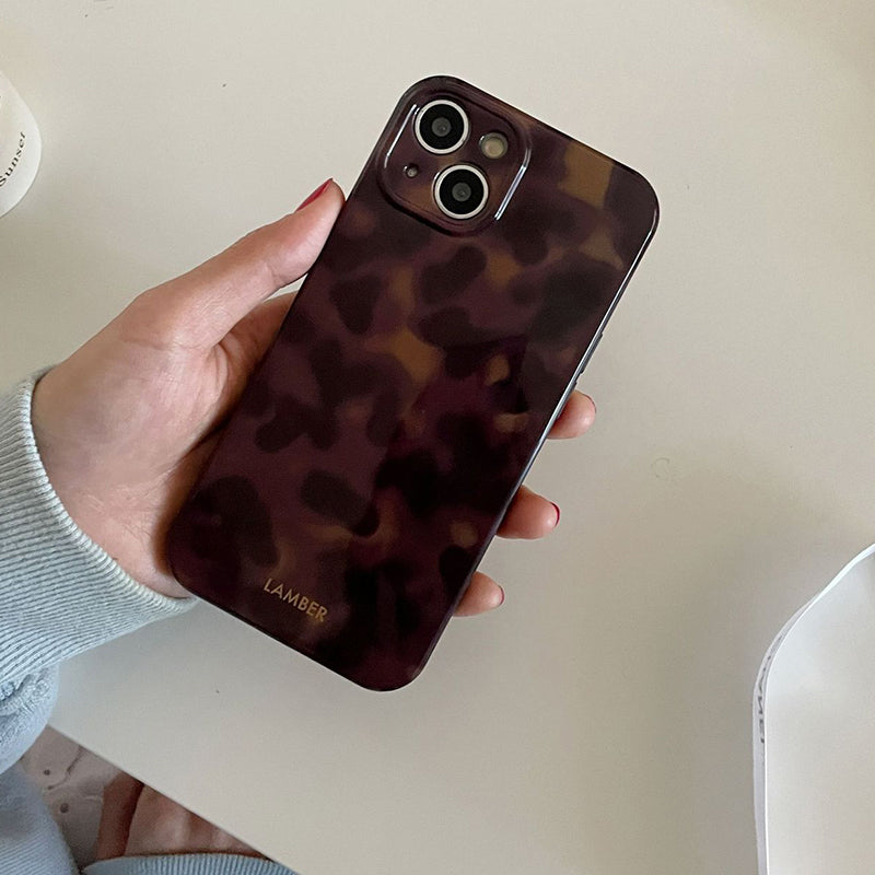 Stylish Brown Leopard Print Phone Case for iPhone✨ Handyhüllen passend für Herbst und Winter