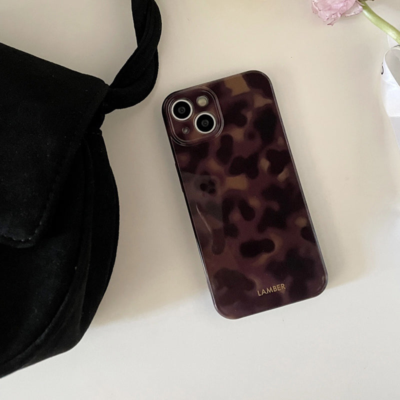 Stylish Brown Leopard Print Phone Case for iPhone✨ Handyhüllen passend für Herbst und Winter