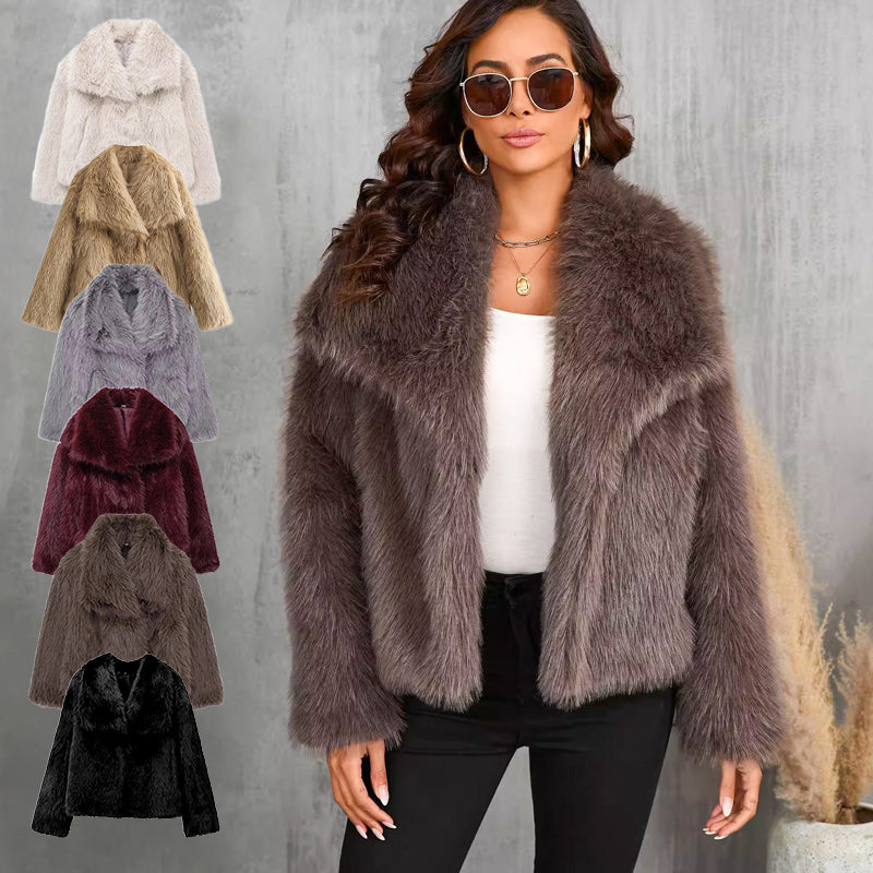 💥FREE SHOPPING💥🔥🖤Winter Pre-Sale Women's Fur Coat, Plush Lining, Soft Collar, Free Shipping (Cozy Edition)
