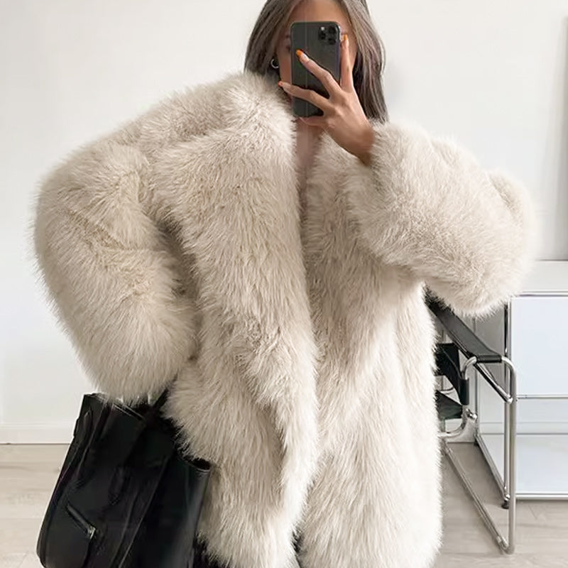 💥FREE SHOPPING💥🔥🖤Winter Pre-Sale Women's Fur Coat, Plush Lining, Soft Collar, Free Shipping (Cozy Edition)