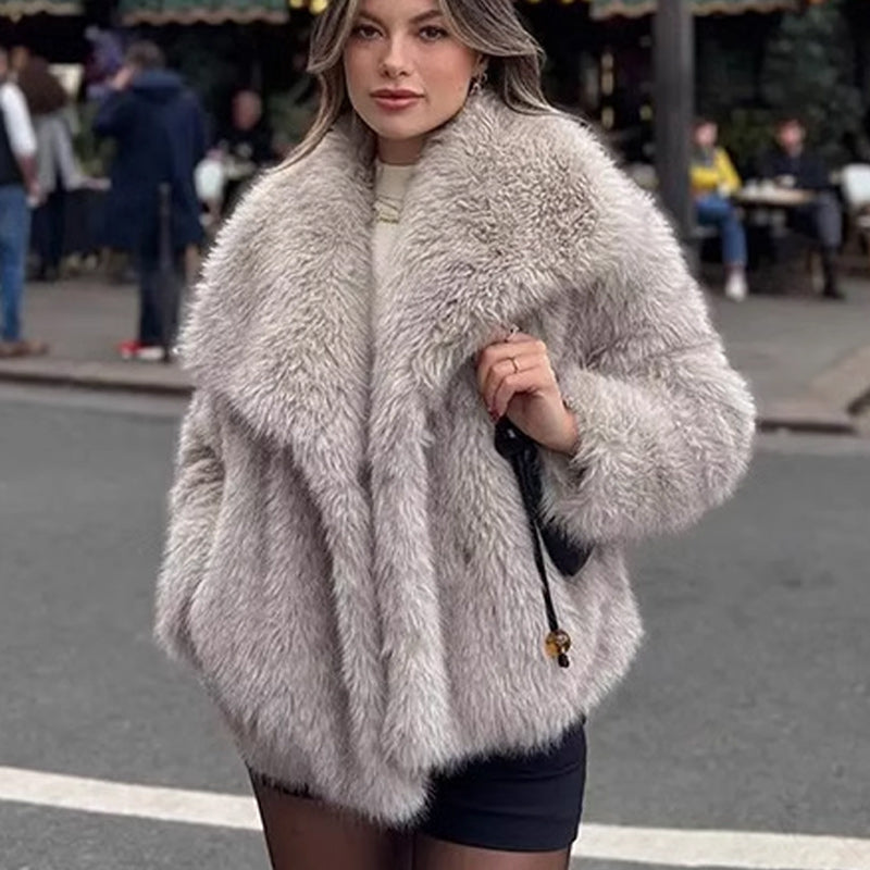 💥FREE SHOPPING💥🔥🖤Winter Pre-Sale Women's Fur Coat, Plush Lining, Soft Collar, Free Shipping (Cozy Edition)