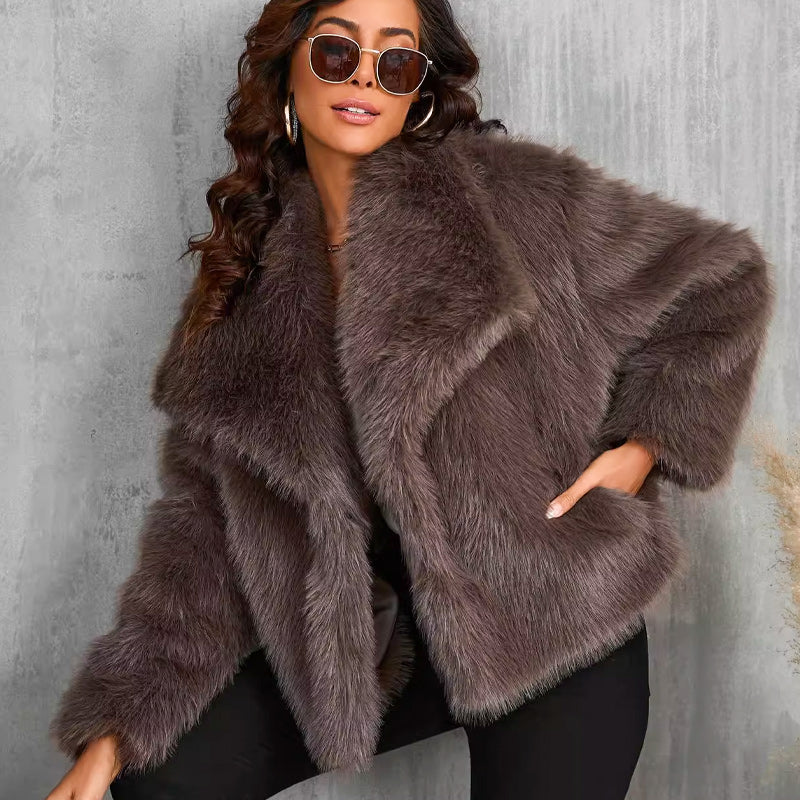💥FREE SHOPPING💥🔥🖤Winter Pre-Sale Women's Fur Coat, Plush Lining, Soft Collar, Free Shipping (Cozy Edition)