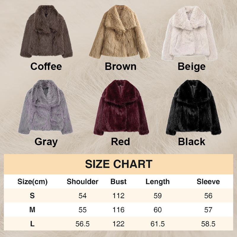 💥FREE SHOPPING💥🔥🖤Winter Pre-Sale Women's Fur Coat, Plush Lining, Soft Collar, Free Shipping (Cozy Edition)