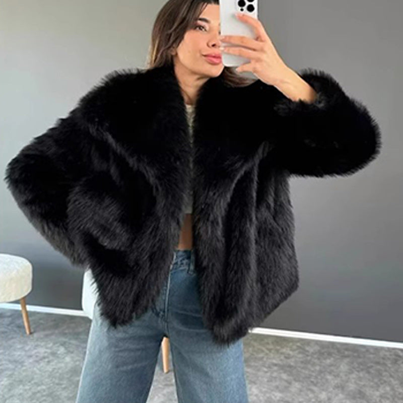 💥FREE SHOPPING💥🔥🖤Winter Pre-Sale Women's Fur Coat, Plush Lining, Soft Collar, Free Shipping (Cozy Edition)