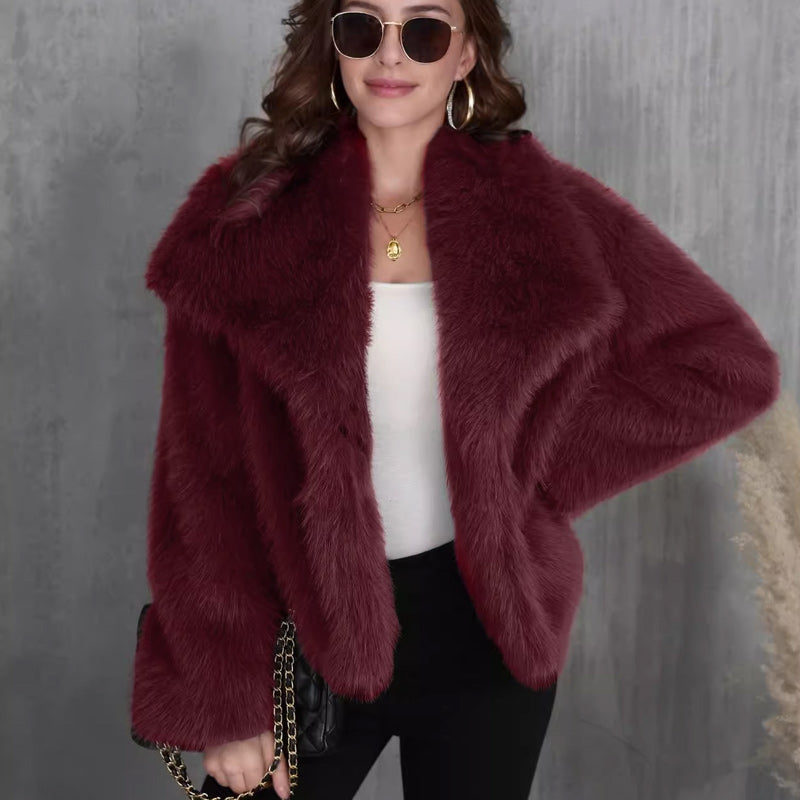 💥FREE SHOPPING💥🔥🖤Winter Pre-Sale Women's Fur Coat, Plush Lining, Soft Collar, Free Shipping (Cozy Edition)