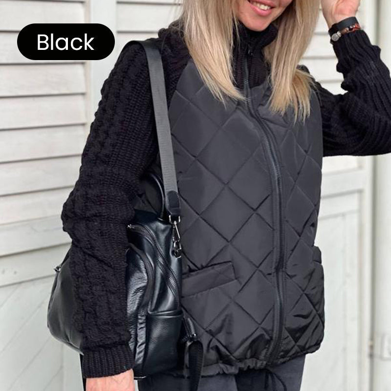 🍂⏳Time-limited Special⏰2025 New Women's Knit Patchwork Puffy Jacket