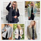 🍂⏳Time-limited Special⏰2025 New Women's Knit Patchwork Puffy Jacket