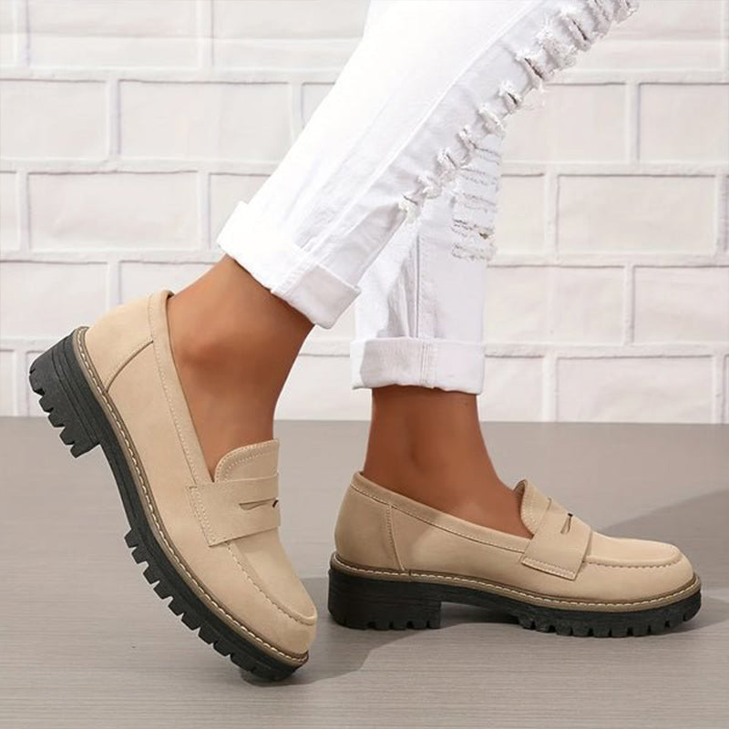 🔥 LAST DAY PROMOTION - 50%OFF 🔥Women's Comfortable Chunky Slip On Platform Loafers