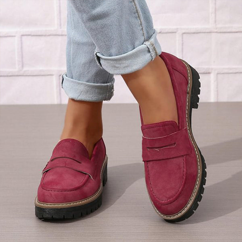 🔥 LAST DAY PROMOTION - 50%OFF 🔥Women's Comfortable Chunky Slip On Platform Loafers